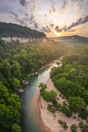 Kings River Sunrise Vertical