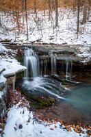 Snowy waterfall